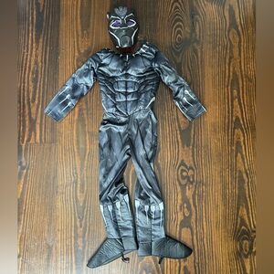 Marvel Black Panther Kids Costume - Black and Silver with Purple Accents